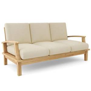 teak patio <b>sofa</b> outdoor made in indonesian furniture solid <b>wood</b> - Product Image 1