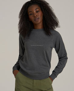 Sudaderas de Felpa con Corte Americano, Bordado 3D, Casuales, para Mujer, Talla Grande, con Logotipo Tejido Personalizado, 100% Algodón - Product Image 1