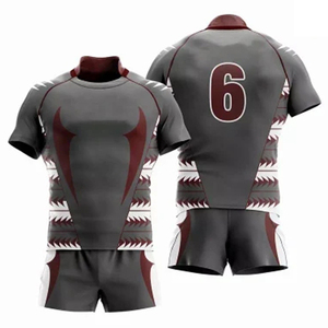 Camiseta de Rugby Profesional para Hombre, Diseño Personalizado con Logotipo, Malla Transpirable Corta, Sublimación Completa, Hecha de Poliéster, para Deportes de Rugby - Product Image 6