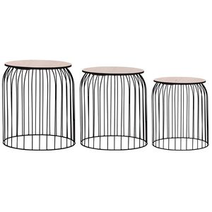 Set tavolino 3 pezzi nero - Product Image 1