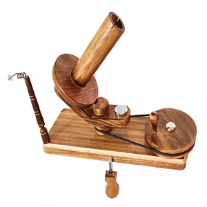 Wooden Yarn Swift Knitting Cord Winder Crochet Yarn <b>Ball</b> Winder Smooth Rotation Hand Knitting Tool - Product Image 2