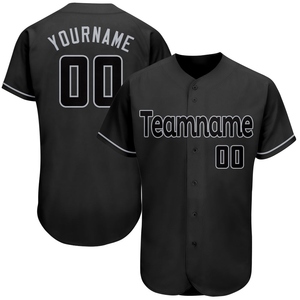 Vente en gros de maillots de baseball authentiques OMMIZ INDUSTRY personnalisés, motif 3D noir et rouge, design animal loup, best-seller - Product Image 2