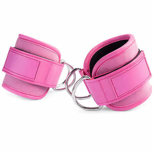 Tobillera con Anillo en D Personalizable para Levantamiento de Pesas en Gimnasio, Material de Algodón/Poliéster, Correa Ajustable, Antideslizante, Protección Profesional - Product Image 2