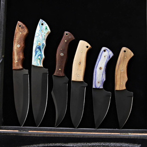 Factory Price New Survival Big Straight Knife Portable Tactical Hunting D2 Steel Fixed Blade Knives with Leather Sheath - Product Image 2
