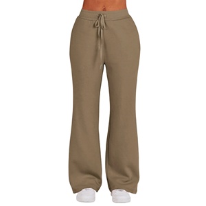 Custom <b>Women</b> 2 Piece Tracksuit Set Hooded Quarter Zip Pullover Sweatshirt Wide Leg Drawstring <b>Sweatpants</b> Casual OEM Manufacturer - Product Image 4