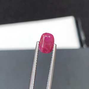 Pierre précieuse ovale en rubis naturel rouge rosé, pierre de naissance de juillet, pierre en vrac, haute qualité, certifiée, bijoux, vente en gros - Product Image 6