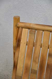 Sillón de Bambú para Exteriores, Silla de Relajación de Bambú Natural, Asiento Bajo, Muebles Ecológicos para Jardín, Patio, Playa, Resort - Product Image 6