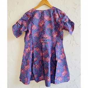 Vestido holgado con estampado floral y mangas abullonadas hasta la rodilla, estilo bohemio para mujer, ropa informal de primavera, tela de poliéster y viscosa - Product Image 3
