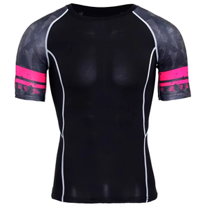 Custom <b>Printed</b> Short Sleeve Men's Rash Guard Women's <b>Surfing</b> Shirt Sun Protection Custom Brand Logo Long Rash Guard Design Your - Product Image 2