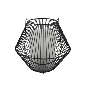 Tableware Candle Lantern <b>Black</b> <b>Polished</b> Indoor and Outdoor Hotel Decorative Lantern for Festive Season - Product Image 1