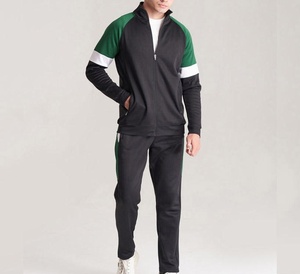 Ensemble de survêtement sportif personnalisé de haute qualité avec fermeture éclair intégrale, vêtements de sport pour la salle de gym et le jogging, fabricant OEM ODM en gros - Product Image 2