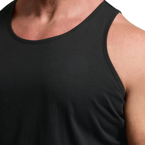 Plus Size <b>Men's</b> Breathable Knitted <b>Tank</b> <b>Top</b> Big & Tall <b>Black</b> Solid Vest <b>Top</b> Wholesale Customizable - Product Image 2