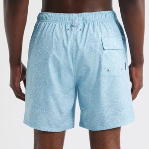 Shorts de bain bleu clair pour hommes, séchage rapide, pour la plage, shorts de surf, vente en gros OEM, maillots de bain tendance - Product Image 5