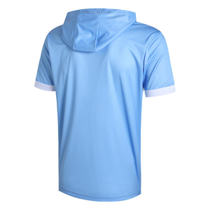 Sudadera con capucha de manga corta para hombre, estilo relajado, ligera, estilo hip hop, informal, de algodón mezclado, para hombre - Product Image 2