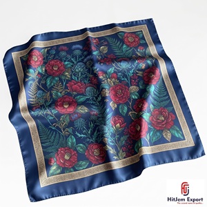 Écharpe carrée personnalisée imprimée, accessoires de mode légers, promotion de marque, fabricant OEM ODM, produits textiles personnalisés Crete - Product Image 2