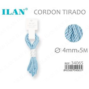 Cordoncino Ritorto Blu 4mm X 5m per Artigianato e Cucito - Product Image 3