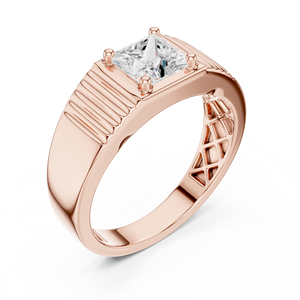 Anillo Solitario de Diamante Amarillo Sostenible Cultivado en Laboratorio para Hombre – Anillo de Lujo Moderno y Elegante, Joyería de Diamantes - Product Image 6