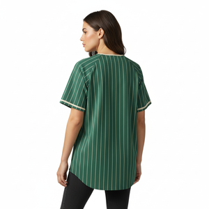 Maillot de baseball personnalisé en gros avec impression en relief, anti-bactérien, pour ligue universitaire, chemise de baseball professionnelle, sport de softball - Product Image 2