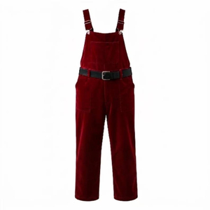 Costume de Père Noël en velours rouge avec chapeau et barbe en fourrure blanche pour homme adulte, accessoires de fête de Noël, prix de gros abordable - Product Image 2