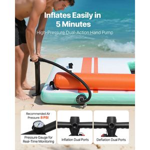 Plataforma Flotante Inflable de 10 x 6 Pies, Tapete de PVC Antideslizante con Bolsa de Transporte - Product Image 6