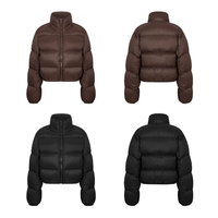 Veste bomber tendance pour femmes, veste d'hiver rembourrée respirante en tissu personnalisé pour femmes