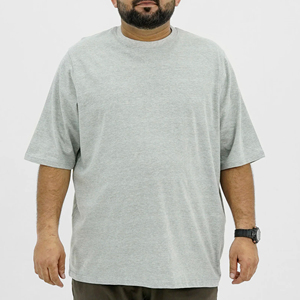 Camiseta Larga Lisa para Hombre, 300 g/m², 100 % Algodón, Estilo Urbano, Secado Rápido, Transpirable, Tallas Grandes, Servicio OEM - Product Image 1