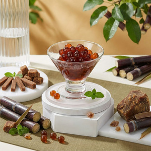 Perles de jus éclatantes de sucre roux premium, garniture prête à l'emploi pour les boissons au bubble tea, ingrédients fabriqués à Taïwan - Product Image 3