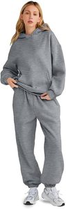 Conjunto de Sudadera con Capucha Oversize y Pantalones de Chándal de Forro Polar Premium para Mujer, Conjunto Deportivo de Sudadera con Capucha y Pantalones de Chándal para Mujer - Product Image 2