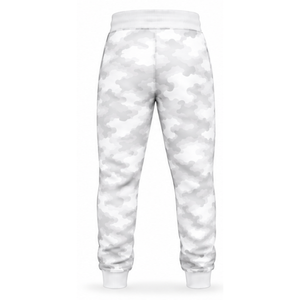 Ensemble de survêtement camouflage blanc unisexe avec sweat à capuche zippé et pantalon de jogging, tenue de sport athlétique personnalisée, vêtements décontractés pour l'entraînement - Product Image 4