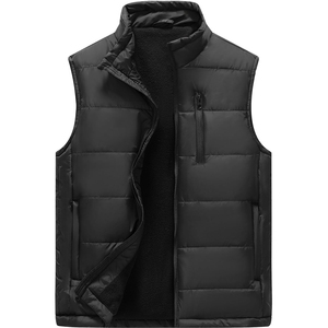 Gilet matelassé personnalisé avec logo, gilets équestres rembourrés, vêtements d'hiver décontractés et chauds, veste matelassée pour homme. - Product Image 3