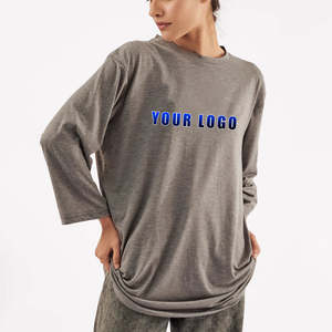 Camiseta de Verano para Mujer, Corte Ajustado, Transpirable, Estilo Urbano Moderno, Estampado Personalizado, Venta al Por Mayor, Material Poliéster/Algodón, Cuello Redondo, Manga Corta - Product Image 1