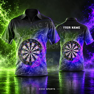 Camisetas de Boliche Transpirables de Alta Calidad, 100% Poliéster, Tejido de Poliéster/Algodón, con Transferencia Térmica, Más Vendidas - Product Image 1