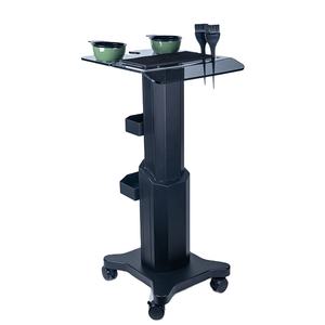 Chariot de coiffure moderne en acier inoxydable robuste avec bols de coloration, mobilier de salon - Product Image 4