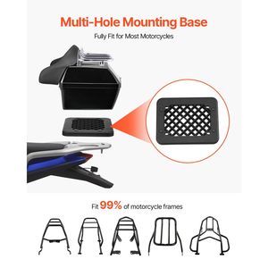 Bauletto Moto Universale 48L Impermeabile Staccabile in PP con Pannello Riflettente - Nuovo Modello Durevole - Product Image 5