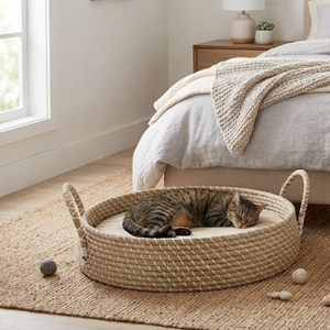 Cama para Mascotas Hecha a Mano en Vietnam, de Alta Calidad, de Hierba Marina, para Gatos y Perros Pequeños, Accesorios para Mascotas, Precio al por Mayor - Product Image 3