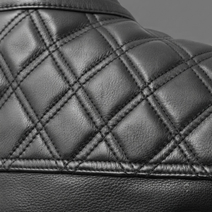 Chaleco de Motociclista de Cuero Vacuno Negro para Hombre, Chaleco de Cuero Genuino con un Solo Botón, Transpirable, Resistente al Viento, con Bolsillos, Estilo Boho - Product Image 5
