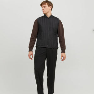 Gilet matelassé personnalisé pour homme avec logo, veste sans manches chaude et chauffante, grande taille, pour l'hiver, streetwear d'extérieur - Product Image 6