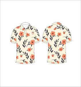 เสื้อโปโลพิมพ์ลายดอกไม้แบบกำหนดเอง แขนสั้น สวมใส่สบาย เหมาะสำหรับกอล์ฟ เทนนิส ชุดทีมฤดูร้อน - Product Image 3