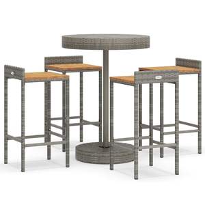 Conjunto de Muebles de Bar para Jardín en Gris - Product Image 2