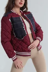 Chaqueta Acolchada Ligera para Mujer, Diseño 2026, Plegable, con Capucha, Mangas Largas, Cierre de Cremallera, Color Sólido, Piel de Oveja - Product Image 6