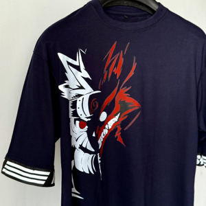 เสื้อยืดผู้ชายผ้าฝ้ายนุ่มสบายพิมพ์ลายตามสั่ง สไตล์สตรีทสะดุดตา เสื้อยืดผู้ชายพิมพ์ลายฟอกสี - Product Image 2