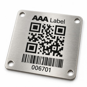Etiquetas Metálicas con Código QR, Etiquetas de Número de Serie de Aluminio Personalizadas para el Seguimiento de Equipos Industriales OEM - Product Image 2