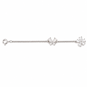 925 Sterling <b>Silver</b> Floral Butterfly <b>Bracelet</b> for Women High Polish Diamond Party Wedding Daily Wear Gift Jewelry - Product Image 2