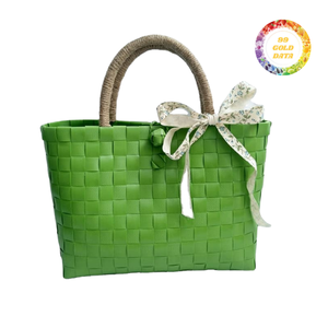 Bolso de Mano Elegante de Plástico Tejido para Merchandising Visual Profesional, Venta al Por Mayor de Alta Calidad - Product Image 6