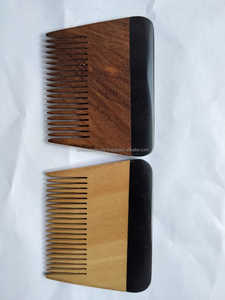 Handmade Wooden <b>Wide</b> Tooth <b>Comb</b> Oval Shape Polished Natural Wood Hair Detangler For Men Women Home Use - Product Image 3