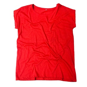 เสื้อยืดแขนสั้นสำหรับผู้หญิงประดับเพชรระบายอากาศได้ดี100% เป็นมิตรกับสิ่งแวดล้อม - Product Image 1