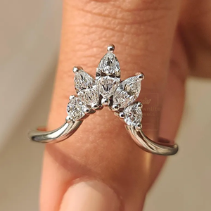 Best Selling Marquise And Round Cut Band for Women's with Brilliant for Wedding Engagement Party Wear Available For Export Price - Product Image 1