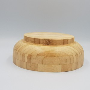 Bol à fruits en bambou, petit, réutilisable, design classique poli, logo personnalisé, bol en bois de bambou, bols à salade pour enfants - Product Image 4