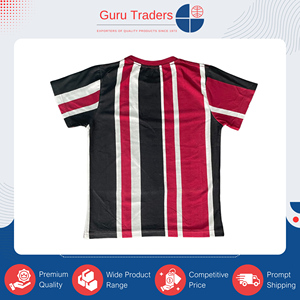 ผู้นำด้านการขายเสื้อยืดแขนสั้นลายทางแนวตั้งสำหรับเด็กผู้ชาย คุณภาพดีที่สุด 100% ย้อมสีด้วยเส้นด้าย จากผู้ขายชาวอินเดียโดยตรง - Product Image 5