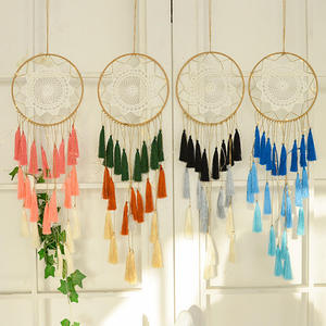 Tapices de Pared Decorativos de Macramé de Algodón Hechos a Mano, Diseño Abstracto con Borlas, Panel de Tela Colgante, Decoración Moderna de Lujo para el Hogar - Product Image 5